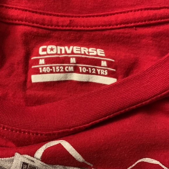 Converse t shirt red size M - Picture 3 of 5